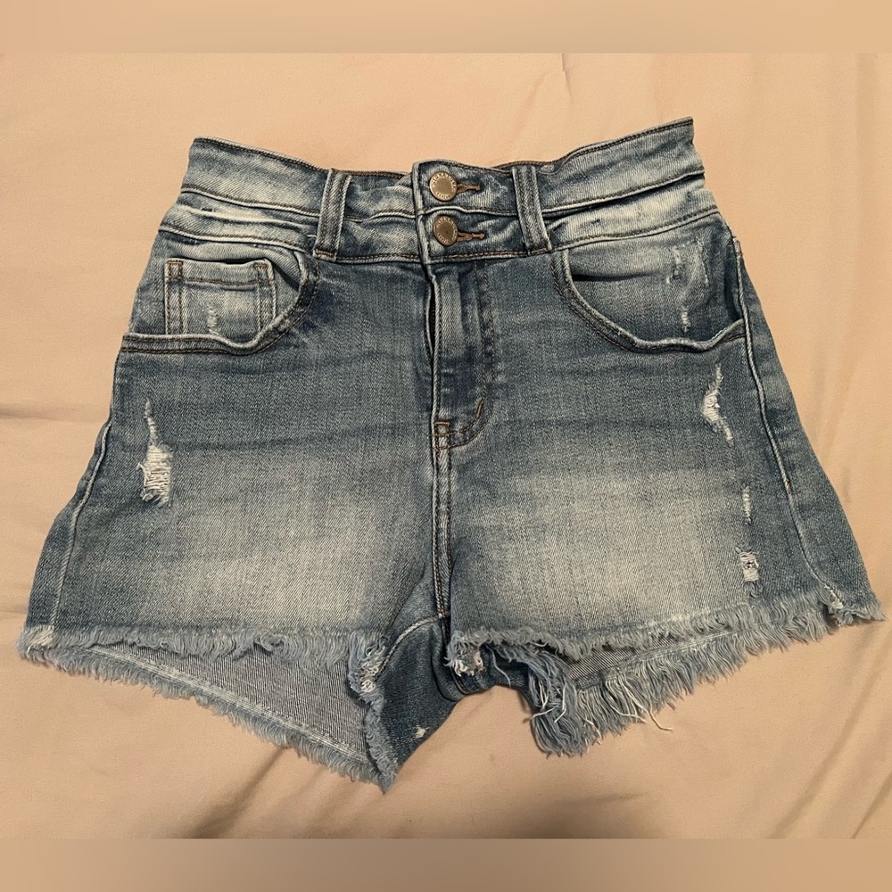 KanCan kurvy Jean Shorts High-Waisted